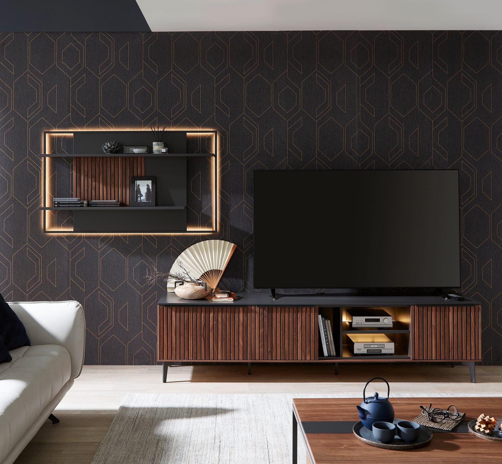 bild von Lowboard in Lamellenoptik