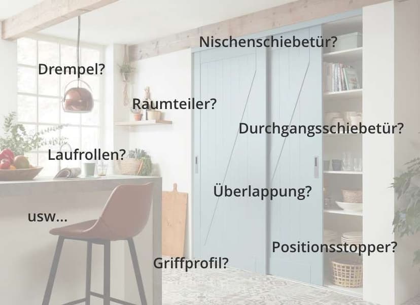 Schiebetür-Lexikon - Schiebetür-Begriffe einfach erklärt