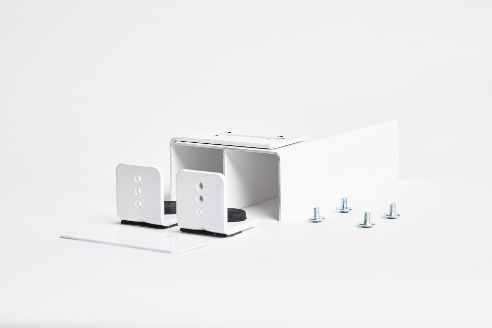 bild von Seitliche Blende inkl. Stopper weiß matt